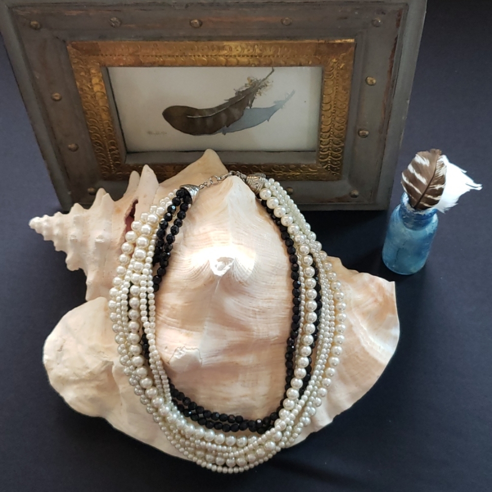Multi-Strand Pearl Necklace